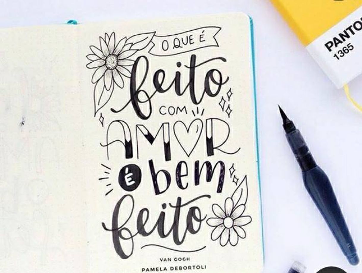 Fashion O que é feito com amor... | Hand Lettering