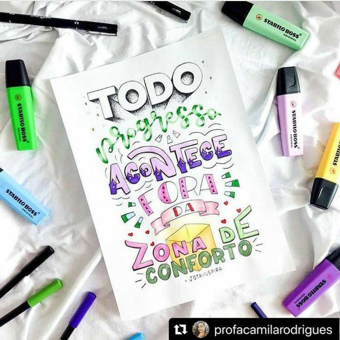 Moda Frase motivacional | Hand Lettering