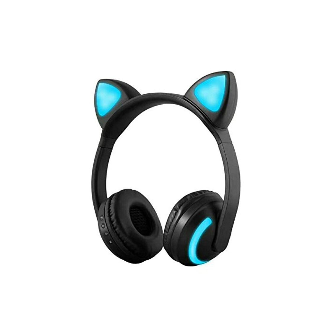 Docooler inalámbrica Bluetooth Headset vibrantes gato de oído auriculares estéreo Música Auriculares Manos Libres Con Micrófono Multicolor Luz ajustable cinta para Desktop de Laptop Tablet PC