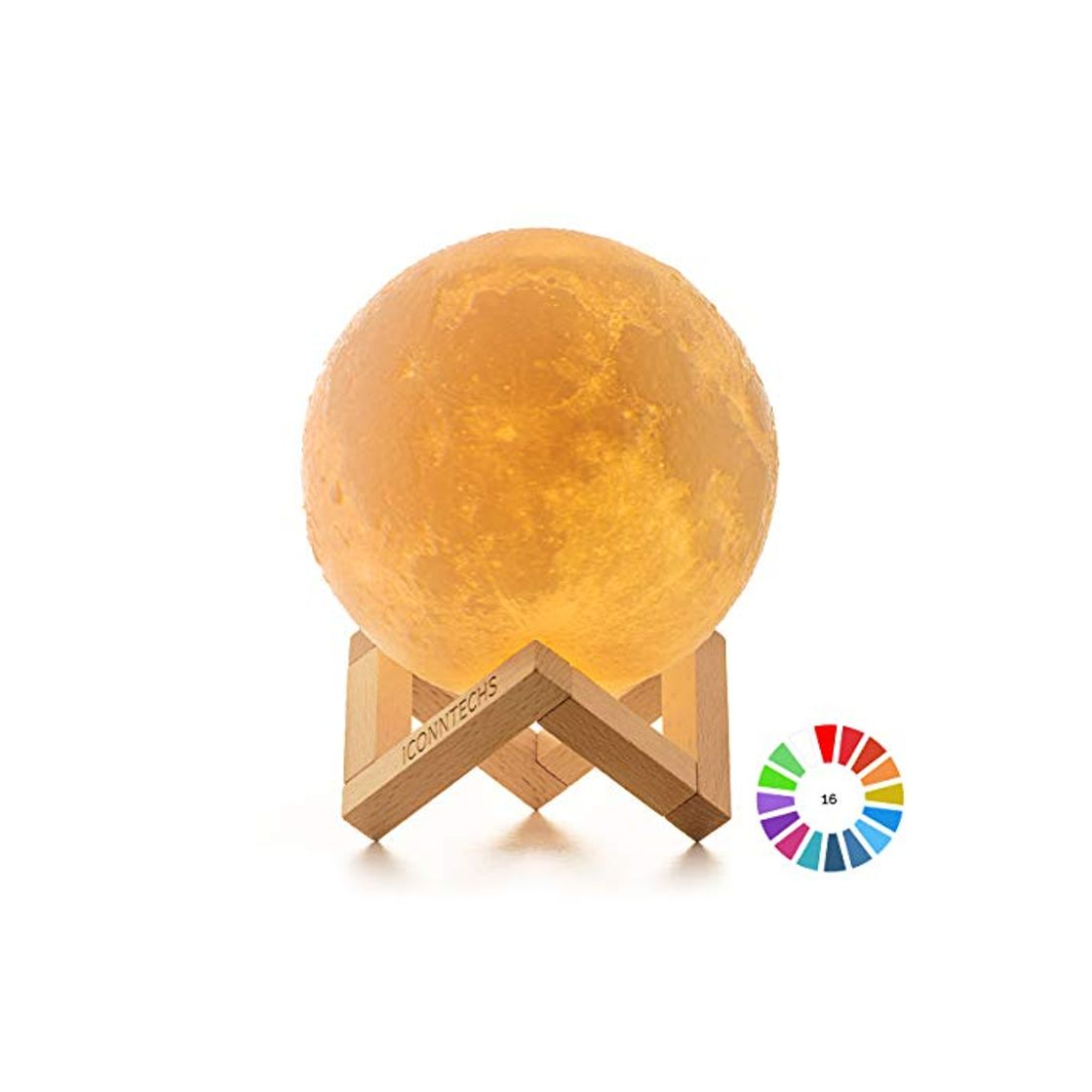 Social Lámpara Luna 3D