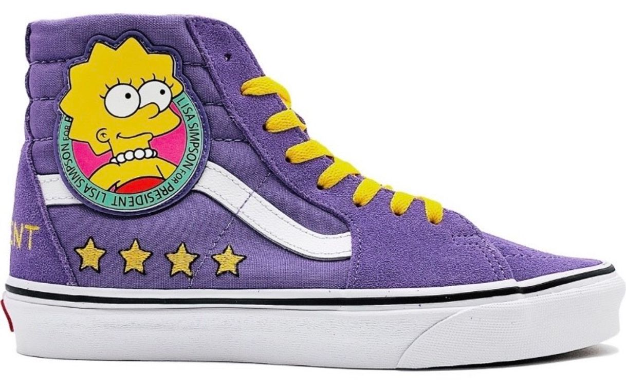 Moda Tenis vans x the simpson, lisa president 