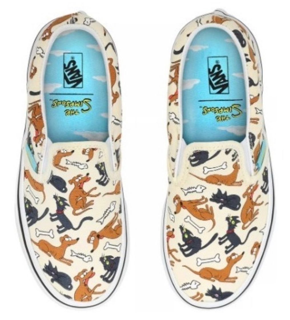 Social Vans slip-on mascotas the simpson