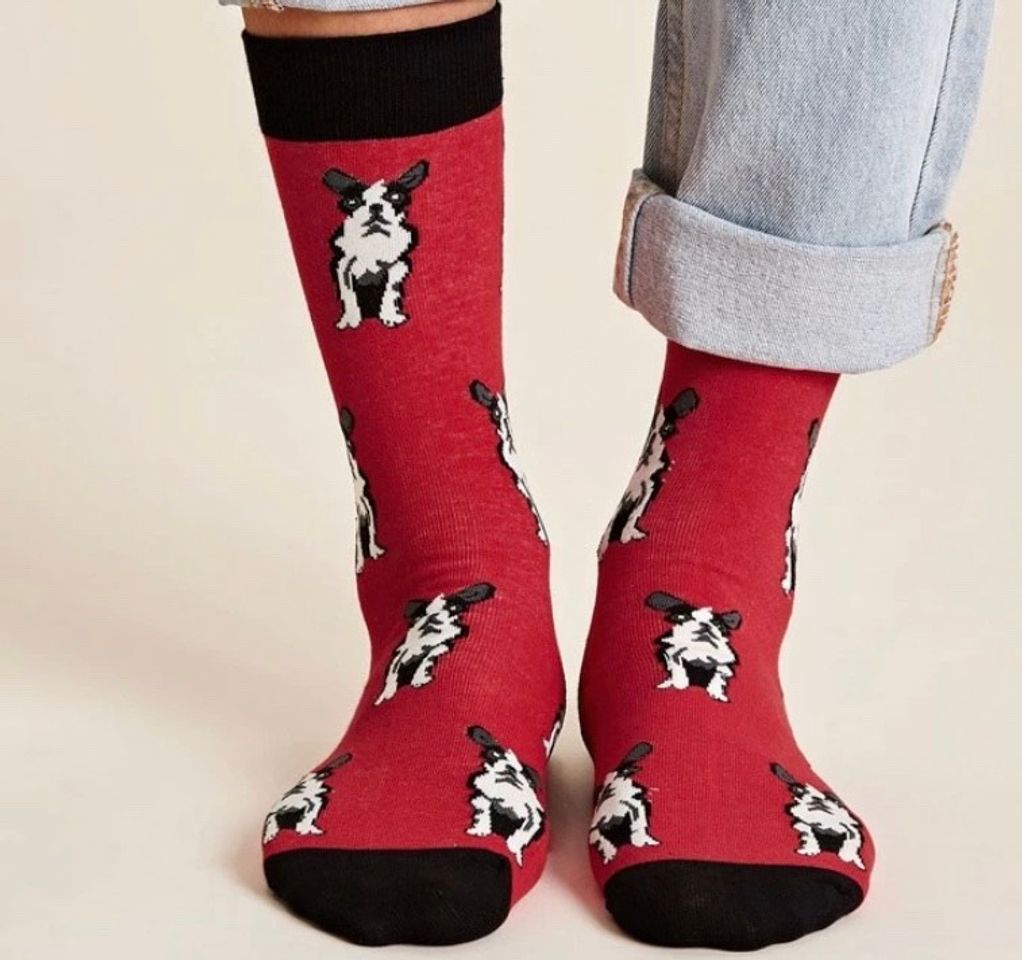 Moda 1pair Dog Pattern Socks | SHEIN USA