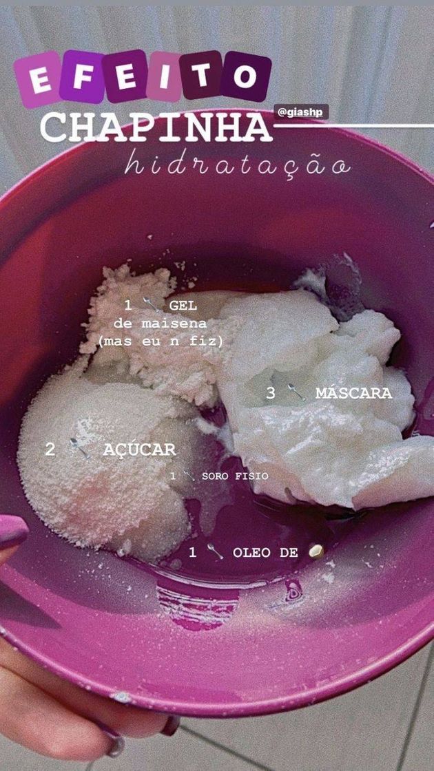 Social Hidratação efeito chapinha 