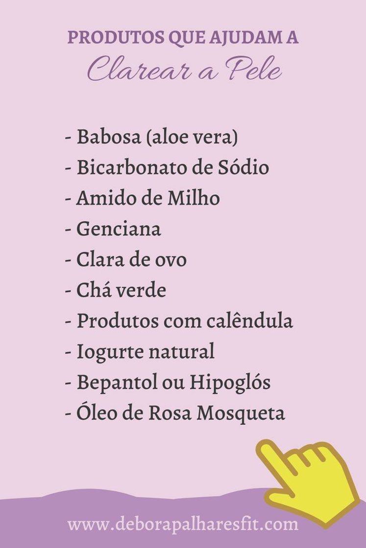 Social Produtos que ajudam a clarear a pele