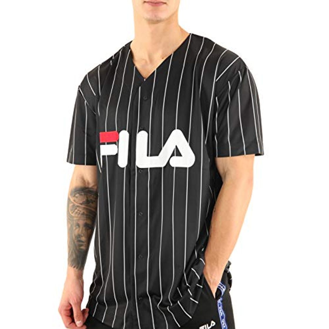 Products Fila Dawn Baseball Camisa de manga corta schwarz