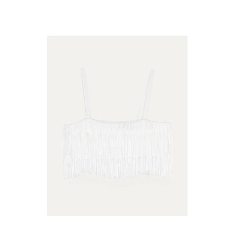 Fringed crop top