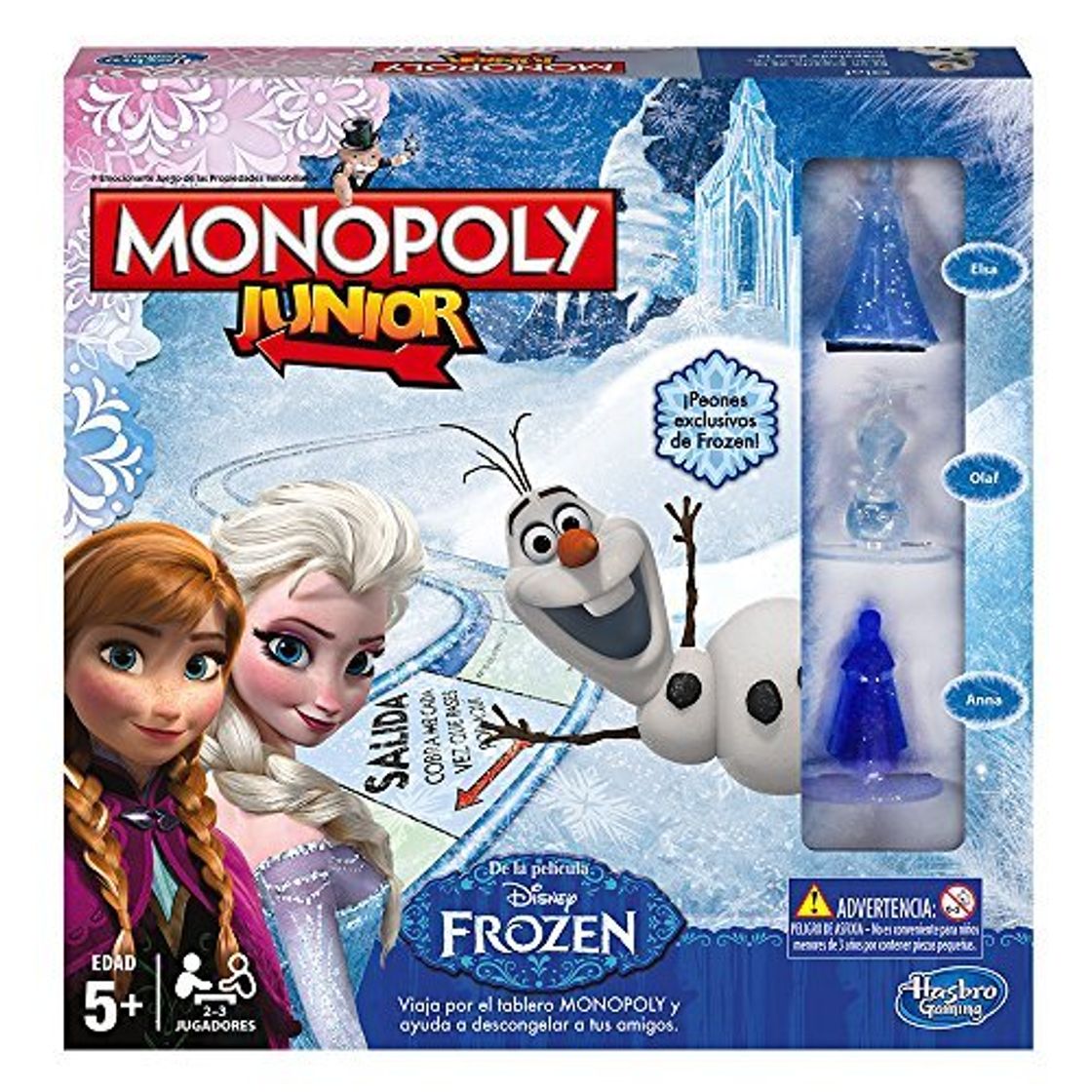 Products Hasbro - Juego de Mesa Monopoly Junior con diseño Frozen