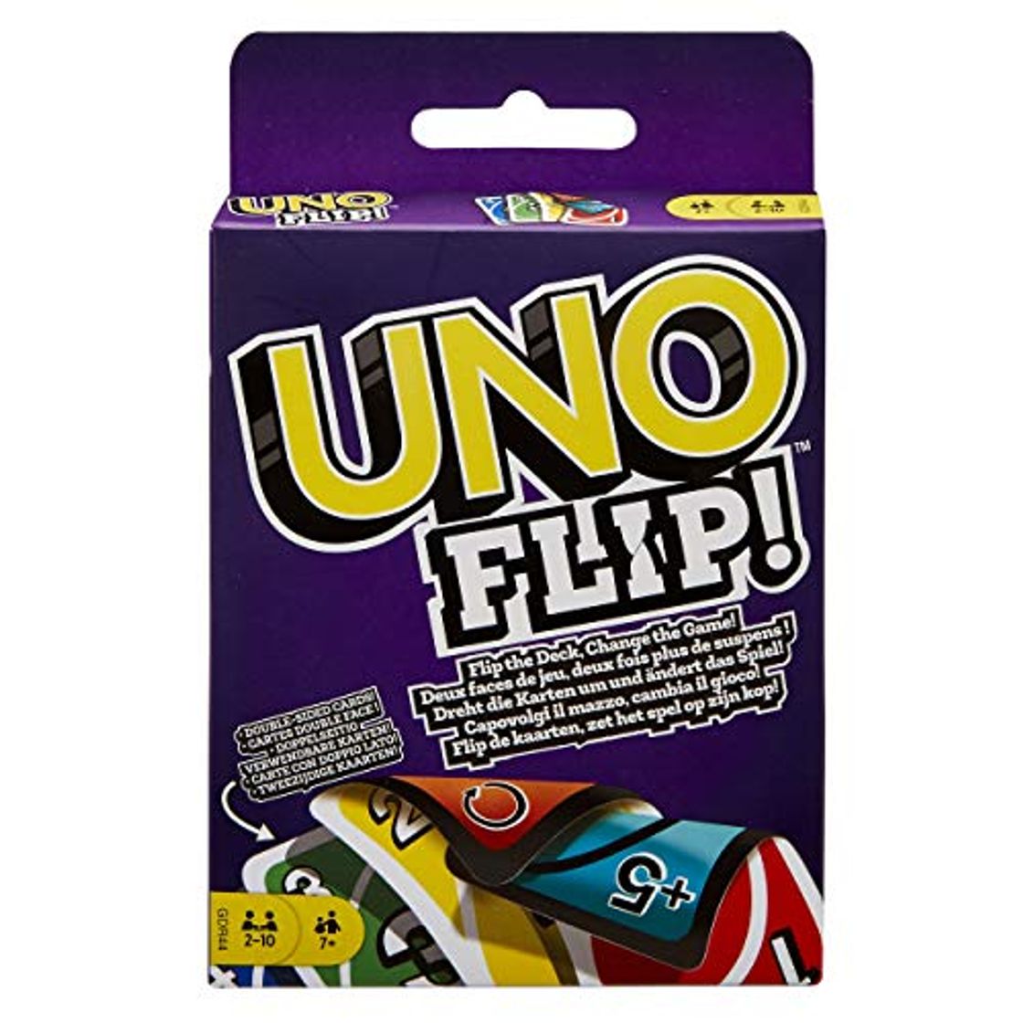 Social Mattel Games-UNO Flip Juguete,