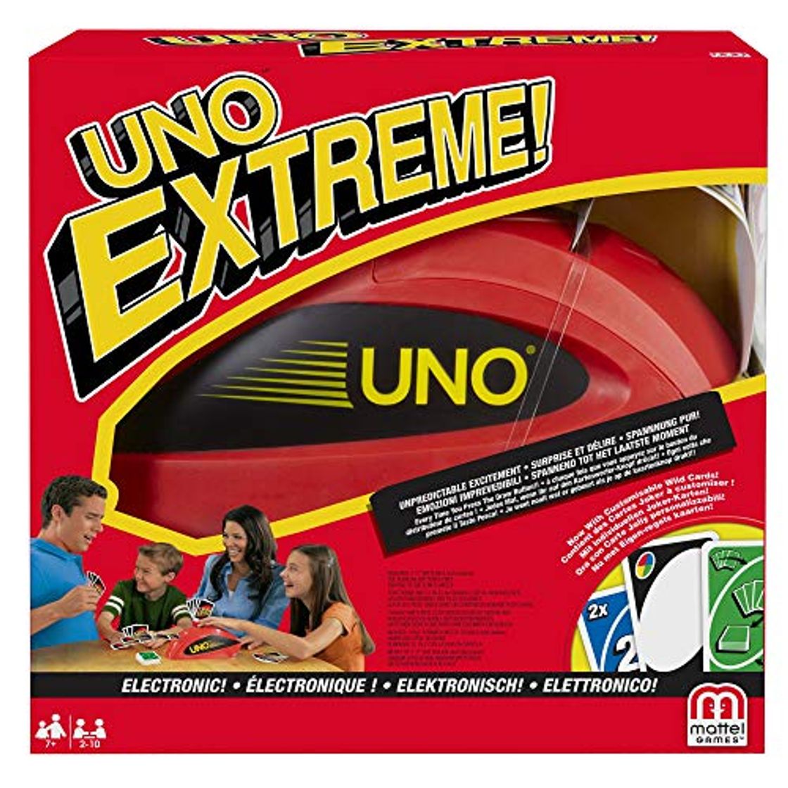Social Mattel Games Uno extreme, juego de cartas