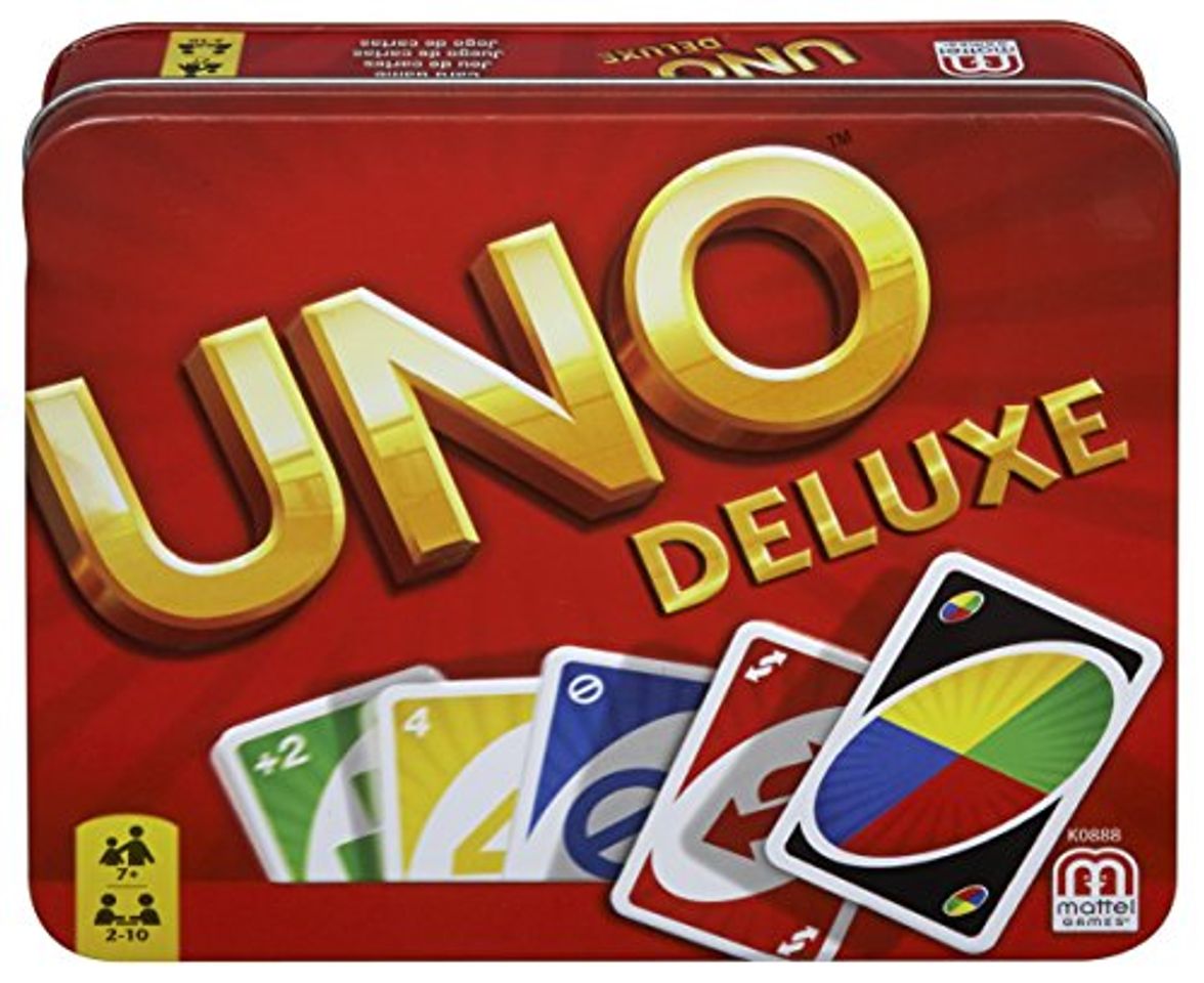 Social Mattel Games UNO Deluxe, juego de cartas