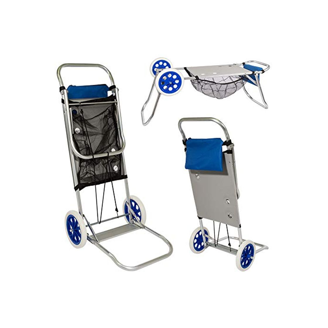 Social Aktive 53928 Carro portasillas playa aluminio Beach