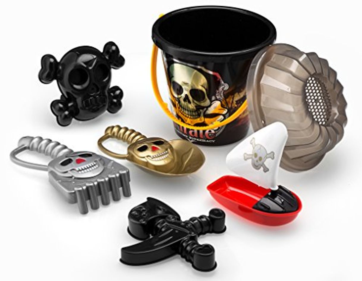 Social Top Race® Juego de Arena 6 Piezas para niños de Pirate Beach