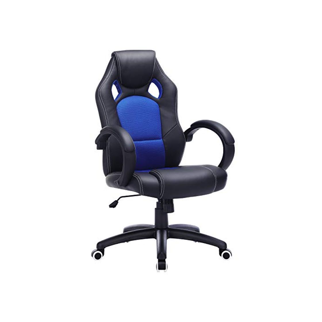 Social SONGMICS Racing - Silla de Escritorio computadora Oficina ergonómica Regulable PU