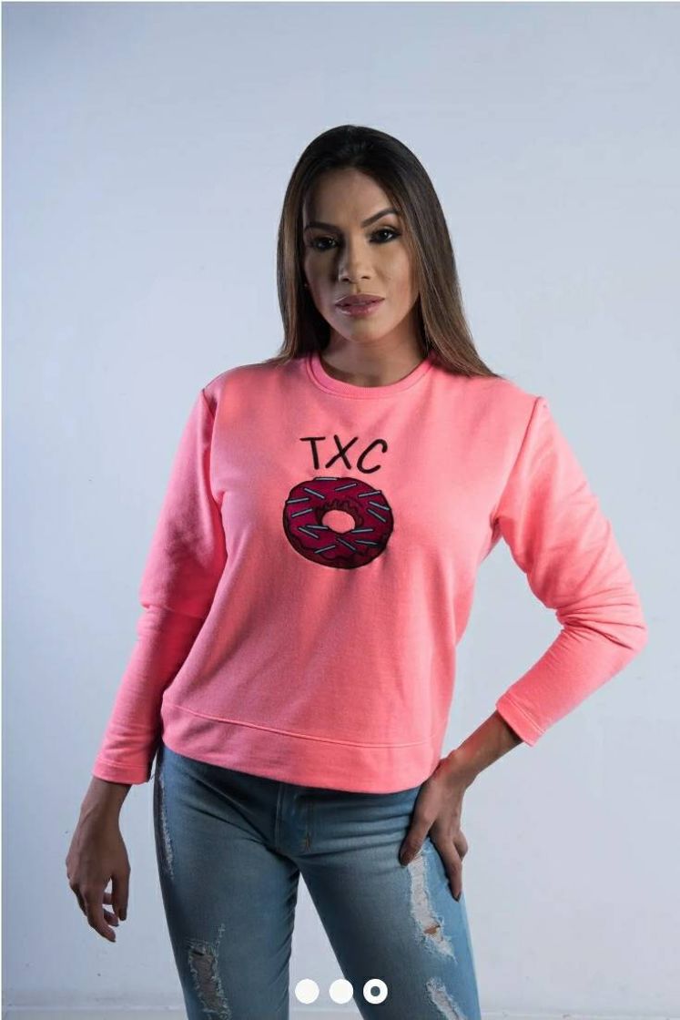 Moda Moletom TXC rosquinha rosa