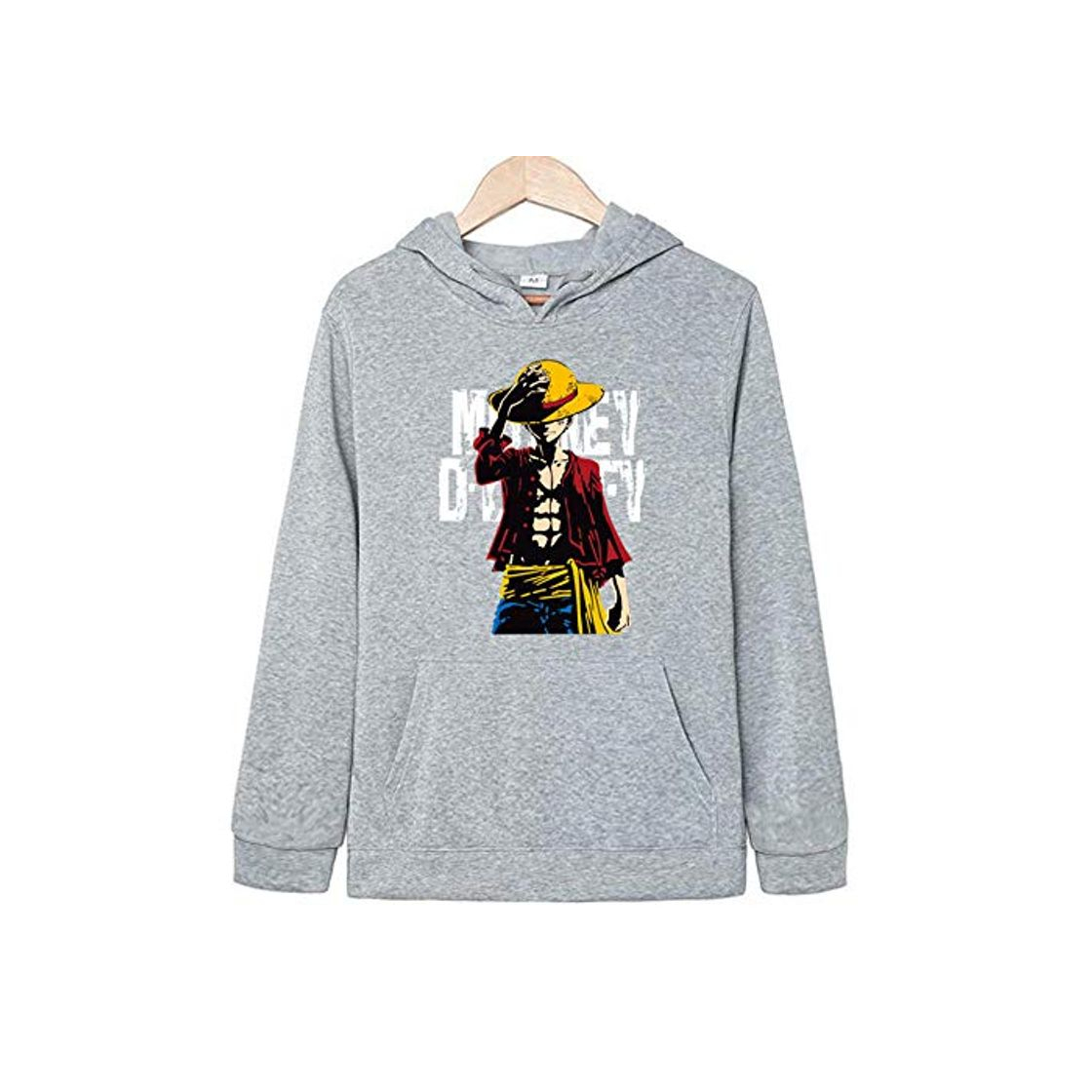 Fashion DYWLQ Moda One Piece Luffy Sudaderas con Capucha para Hombres Sudaderas con