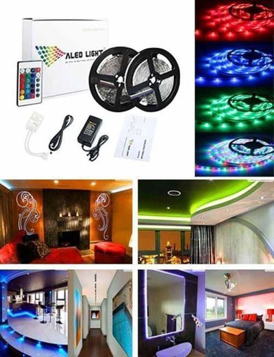 Tira de luces LED flexible de colores con regulador - Leddecolores