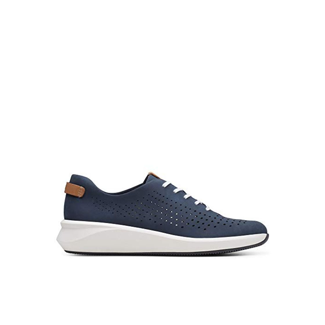 Clarks Calzado Deportivo Mujer UN Rio Tie Navy Nubuck para Mujer Azul