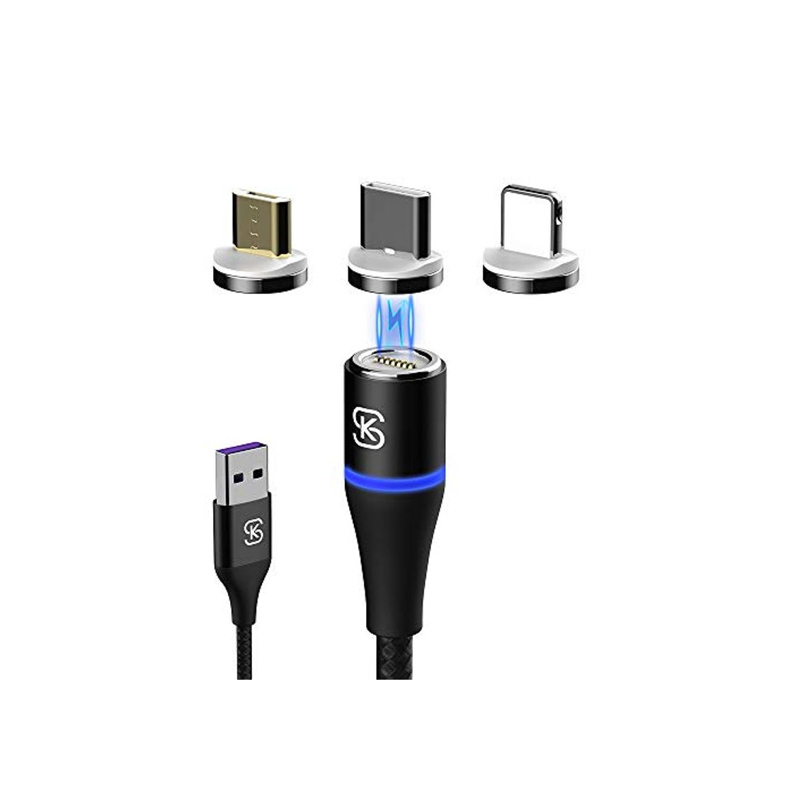 Social SIKAI CASE - Cable Usb Tipo C, Micro Usb, 3 en 1,