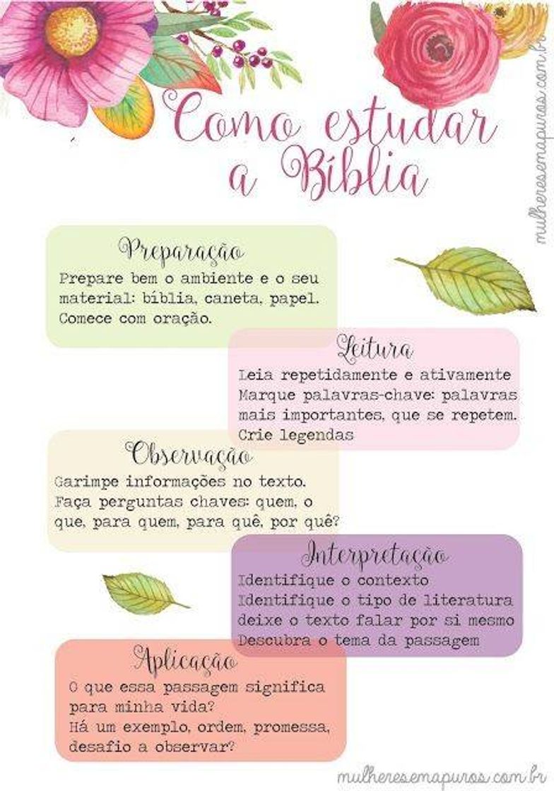 Moda Como estudar a Bíblia! ❤