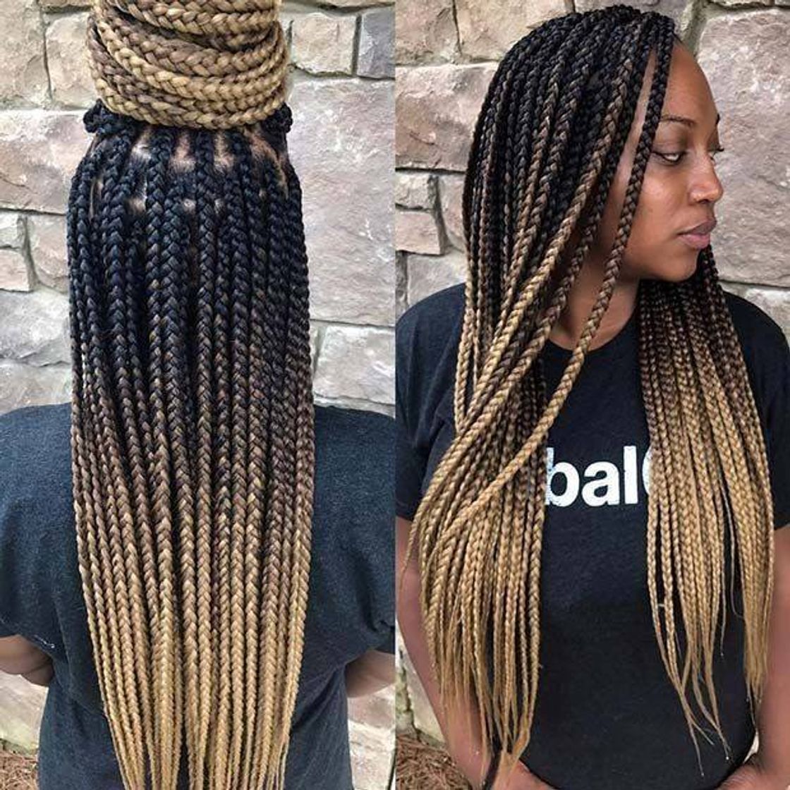 Fashion Box braids ombre hair loiro