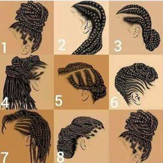 Penteados para box braids 