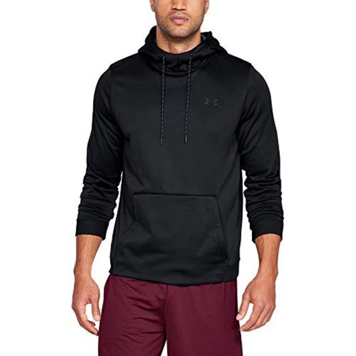 Under Armour Armour Fleece Po Hoodie Sudadera, Hombre, Negro