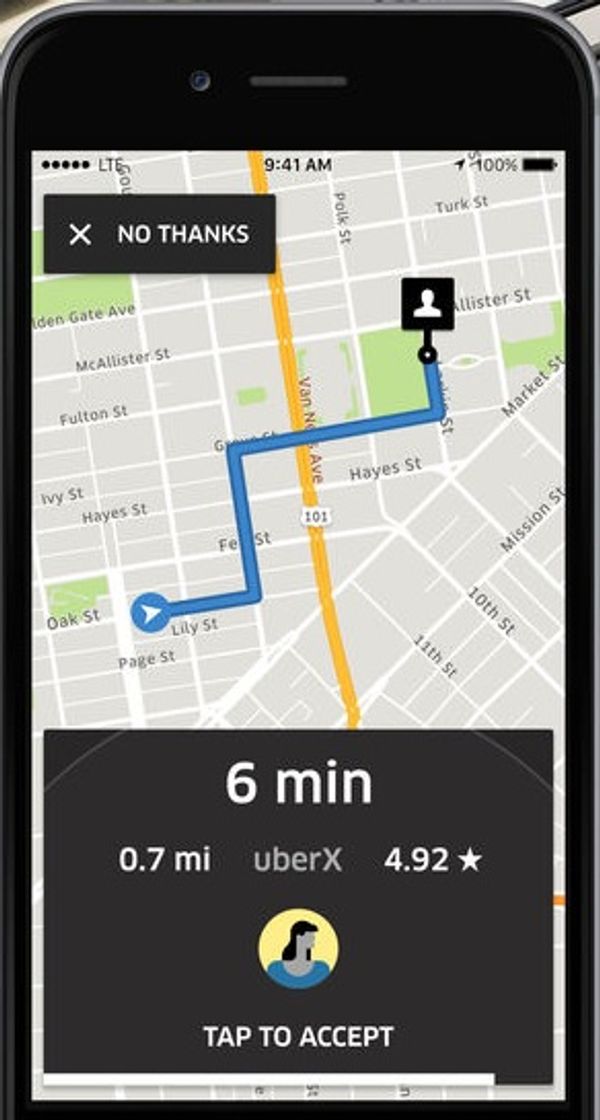 App Uber - Request a ride