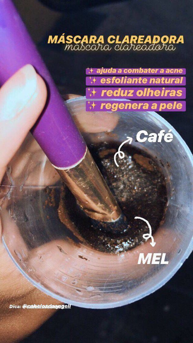 Moda Máscara Fácil de Café & Mel 🍯☕