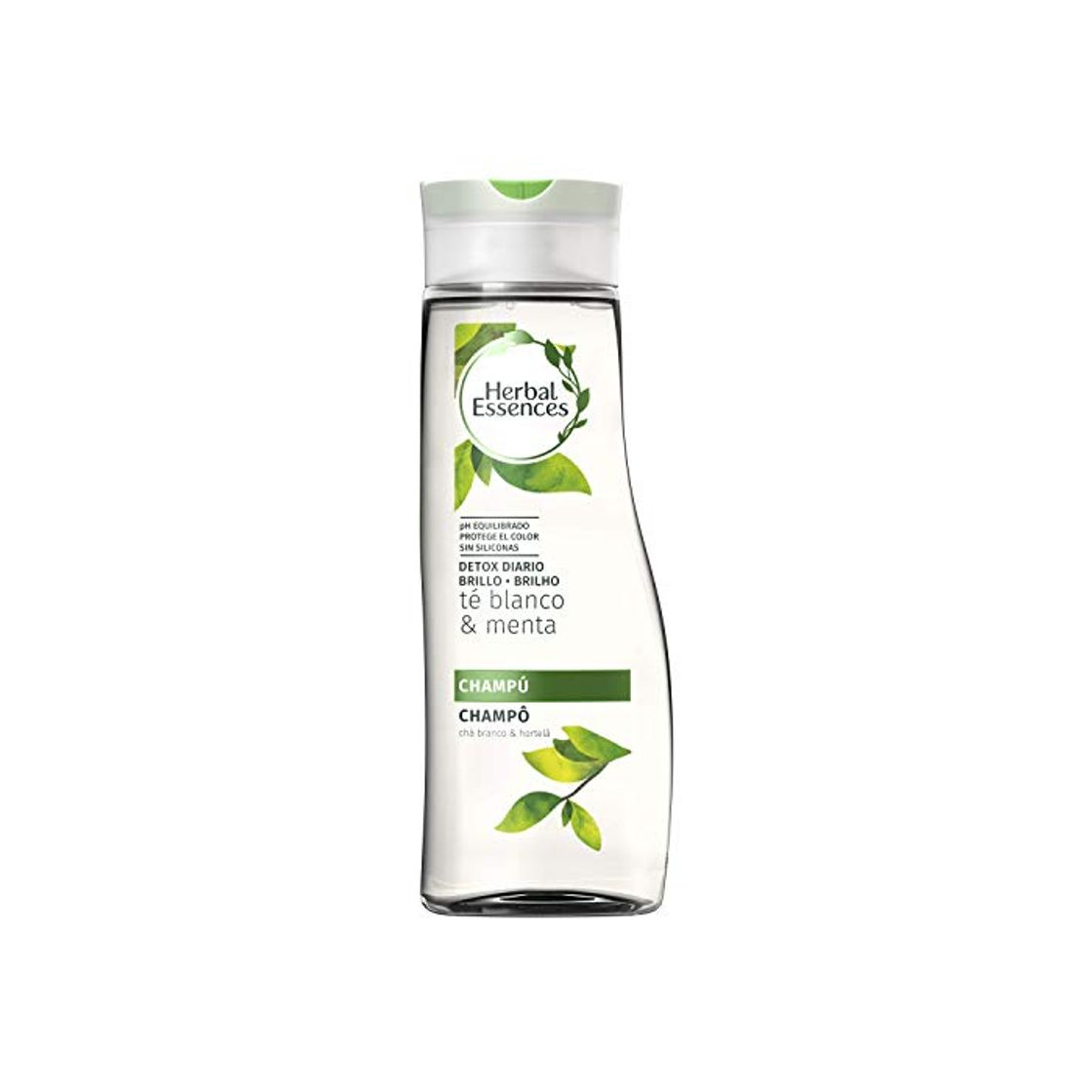 Social Herbal Essences Daily Detox Brillo Con Té Blanco Y Menta Champú 400 ml