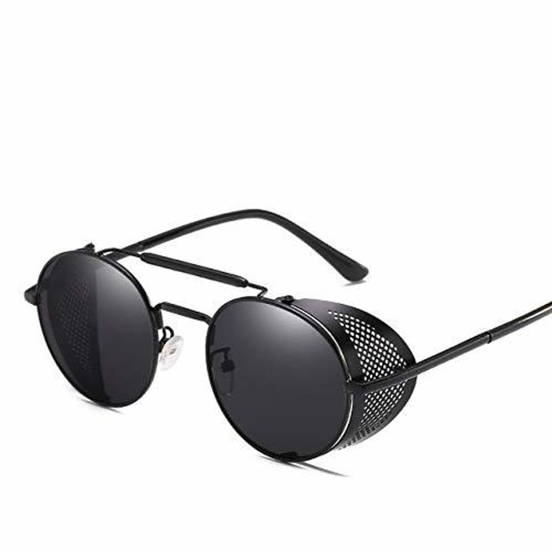 Social Retro Round Metal Gafas Steampunk Hombres Mujeres Marca Diseñador Gafas Oculos De