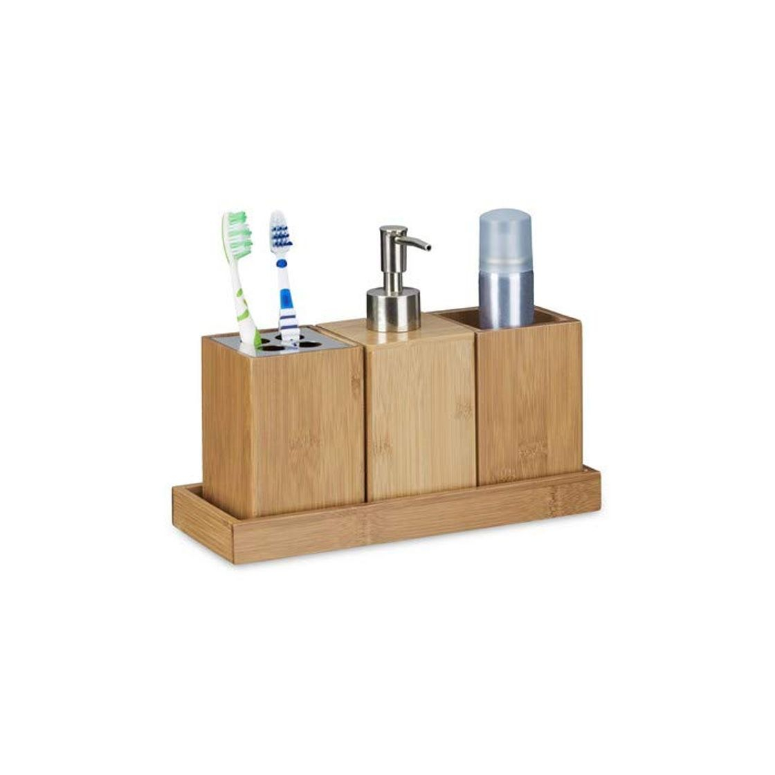 Products Relaxdays – Set Conjunto de 4 Piezas para el Cuarto de baño