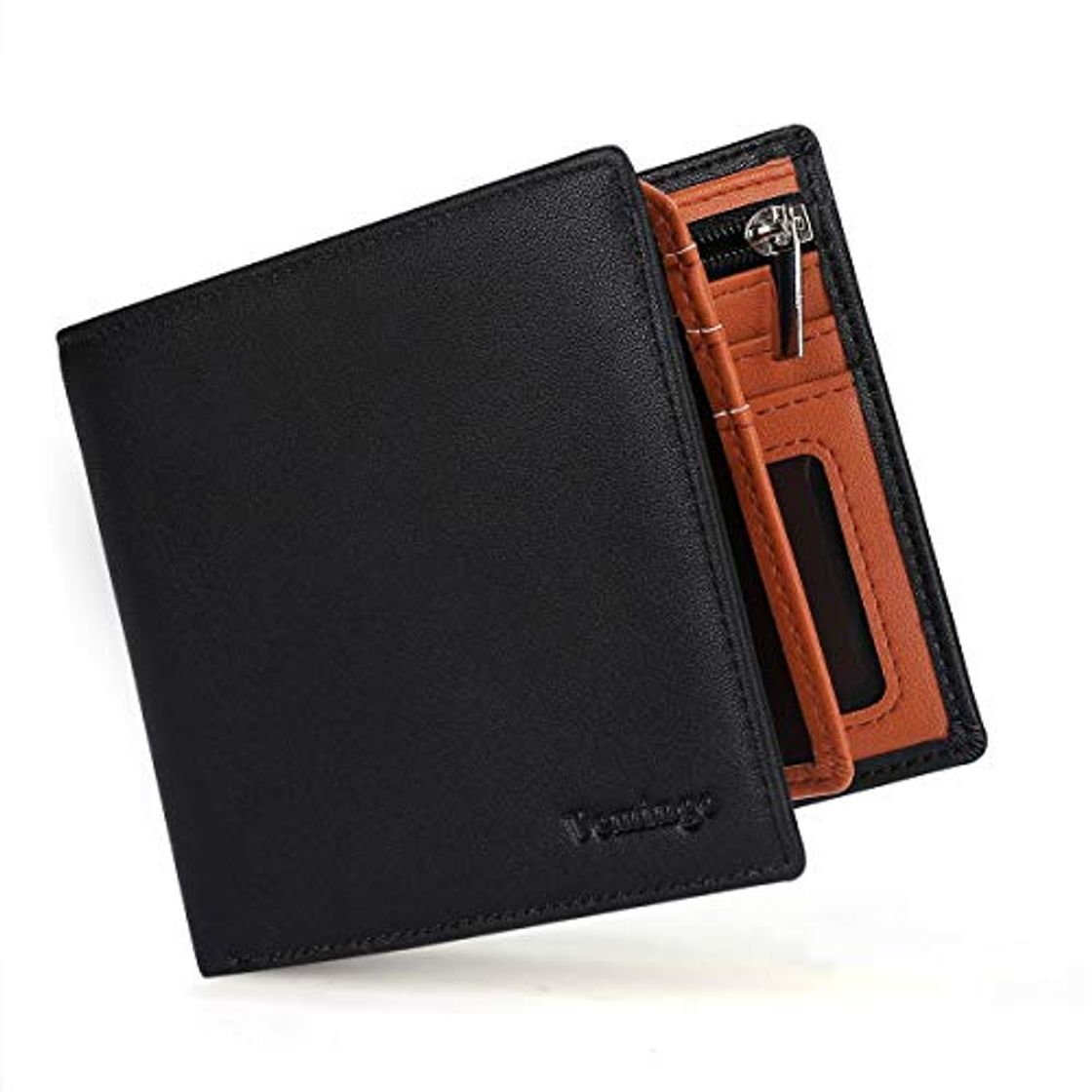 Social Vemingo Carteras de Hombre con Bolsillo de Moneda/Monedero con RFID Bloqueo para