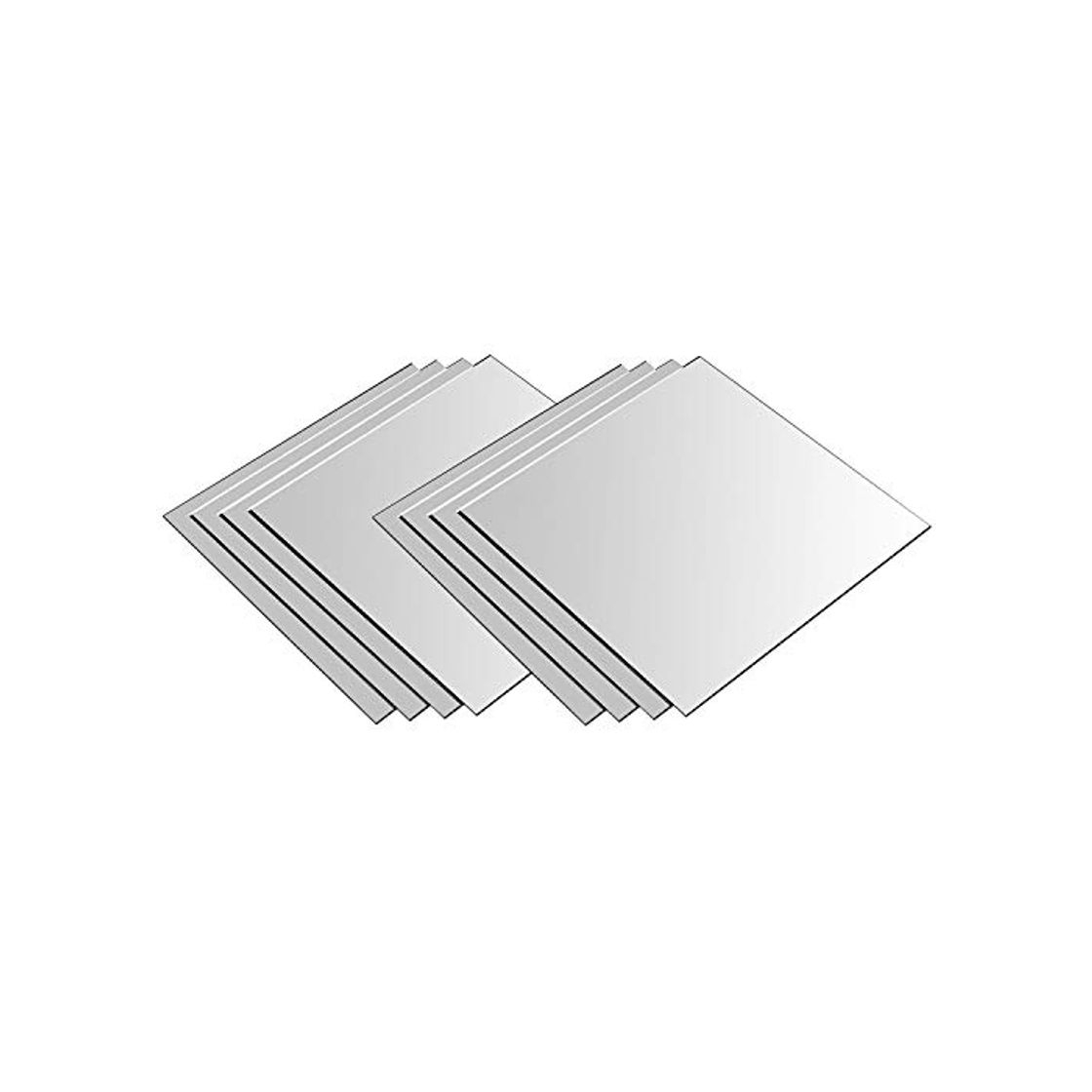 Social Espejos de pared 20.5 x 20.5 cm Conjunto de espejos 8 piezas