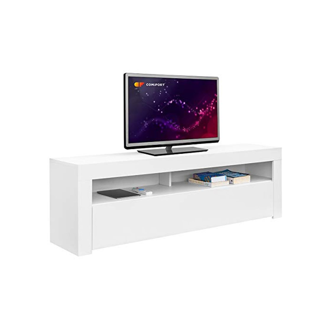 Social COMIFORT Mueble de TV - Mesa de Salón de Estilo Moderno con