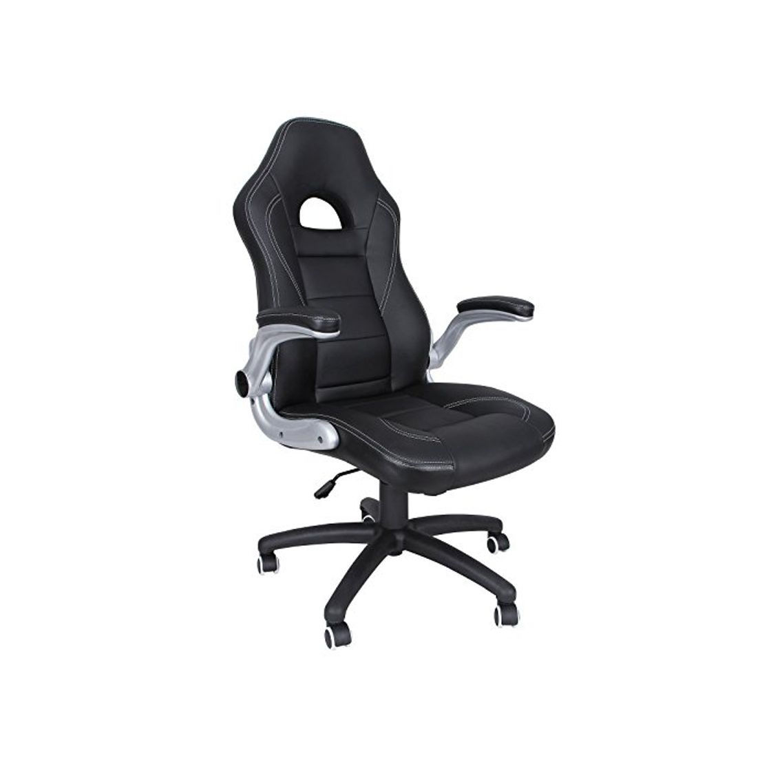 Social Songmics OBG28B Racing - Silla Ergonómica Giratoria Regulable para Oficina