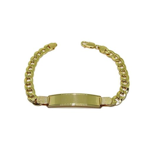 Never Say Never Pulsera para Hombre de Oro Amarillo de 18k con