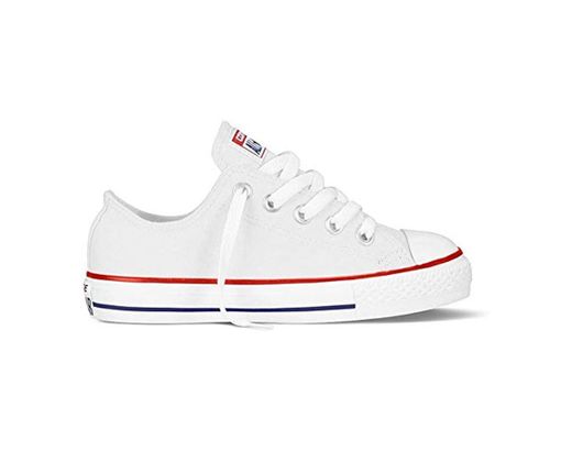 Converse Chuck Taylor All Star, Zapatillas de Lona Infantil, Blanco, 35 EU