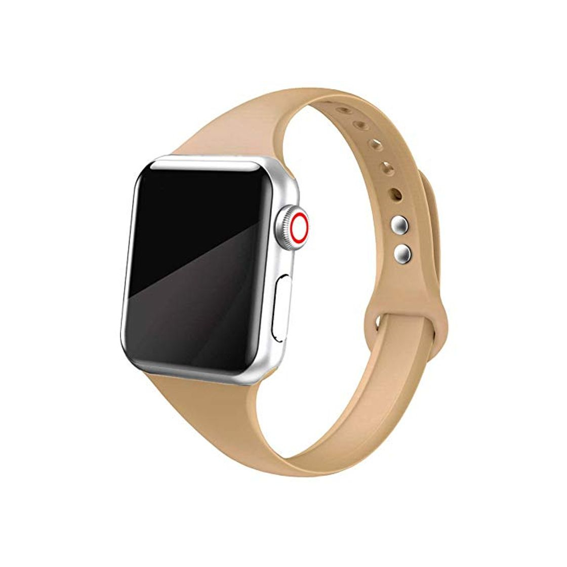 Social NO BRANDED Strap Forwatch Band Watch 5 4 3 2 Iwatch Band 42mm Correa 38 Mm 44mm 40mm Silm Silicone Pulseira Bracelet Watchband walnut21