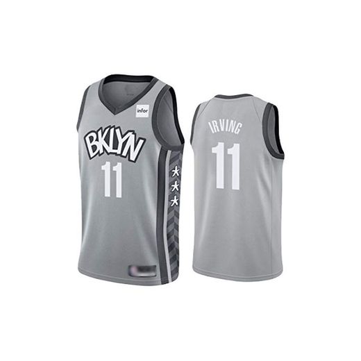 WOLFIRE WF Camiseta de Baloncesto para Hombre, NBA,Brooklyn Nets # 11 Kyrie