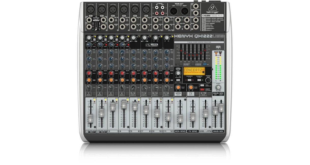 BEHRINGER QX1222USB XENYX Mezclador de 12 canales