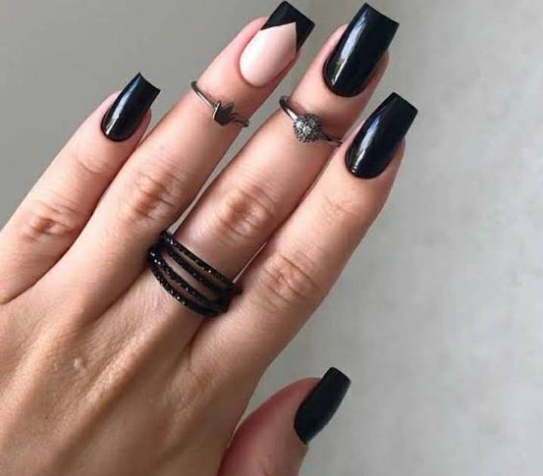 Fashion Unhas pretas inspiração 