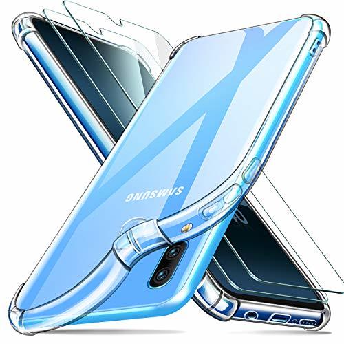 Social ivencase Samsung Galaxy A40 Funda+[2 Pack] Cristal Templado