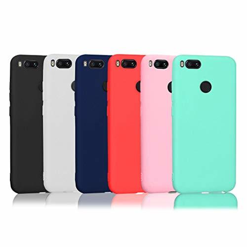 Electrónica Wanxideng 6 x Funda Xiaomi Mi A1, Carcasa Suave Mate en Silicona