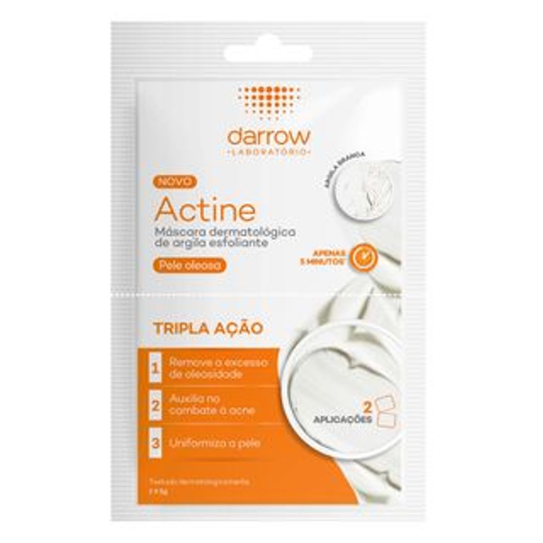 Moda Actine Máscara de Argila Esfoliante 25g – Darrow