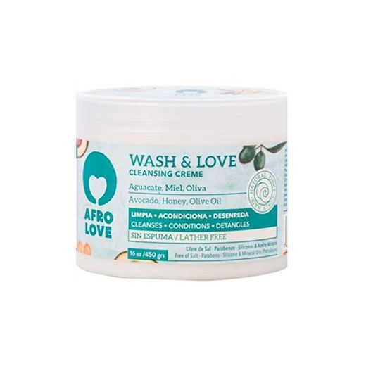 Afro Love Wash & Love Acondicionador Limpiador – Cowash para pelo rizado
