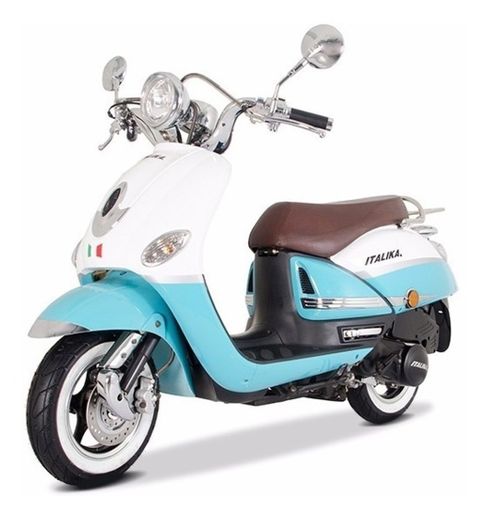 Motocicleta Italika de Motoneta- Modelo VITALIA150 AZUL BLAN