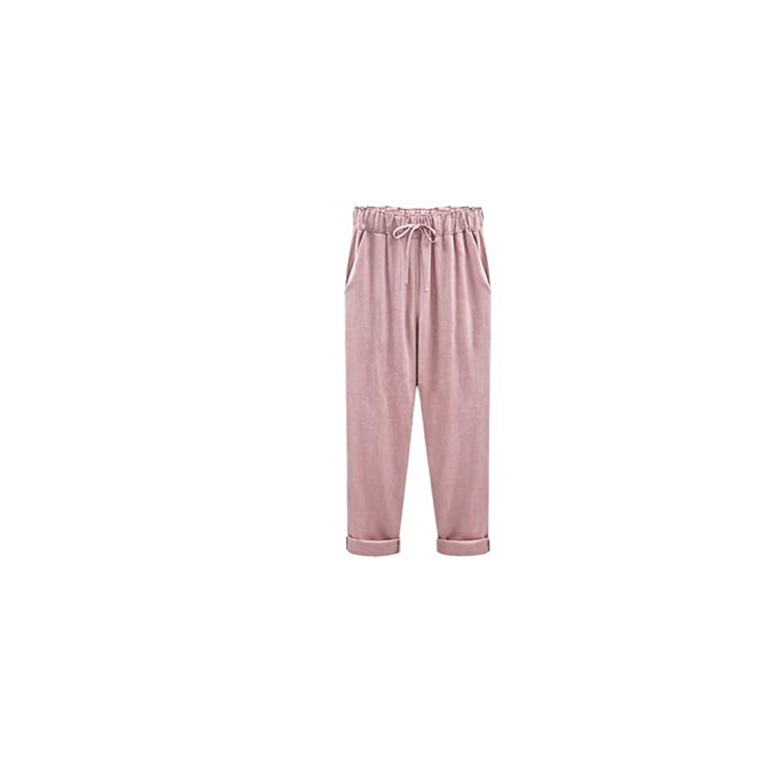 Social UELNncm Pantalones Casual Primavera Verano Suelto Algodón Mono Pantalones Tallas Grandes M