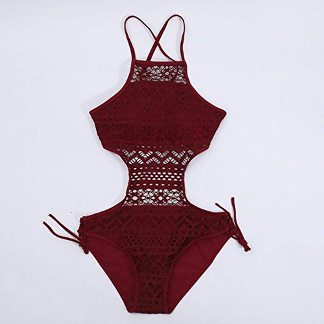 Social FISH4   Sexy Stripes Swimwear Women Backless Traje de baño de una Pieza Badpak   Maillot
