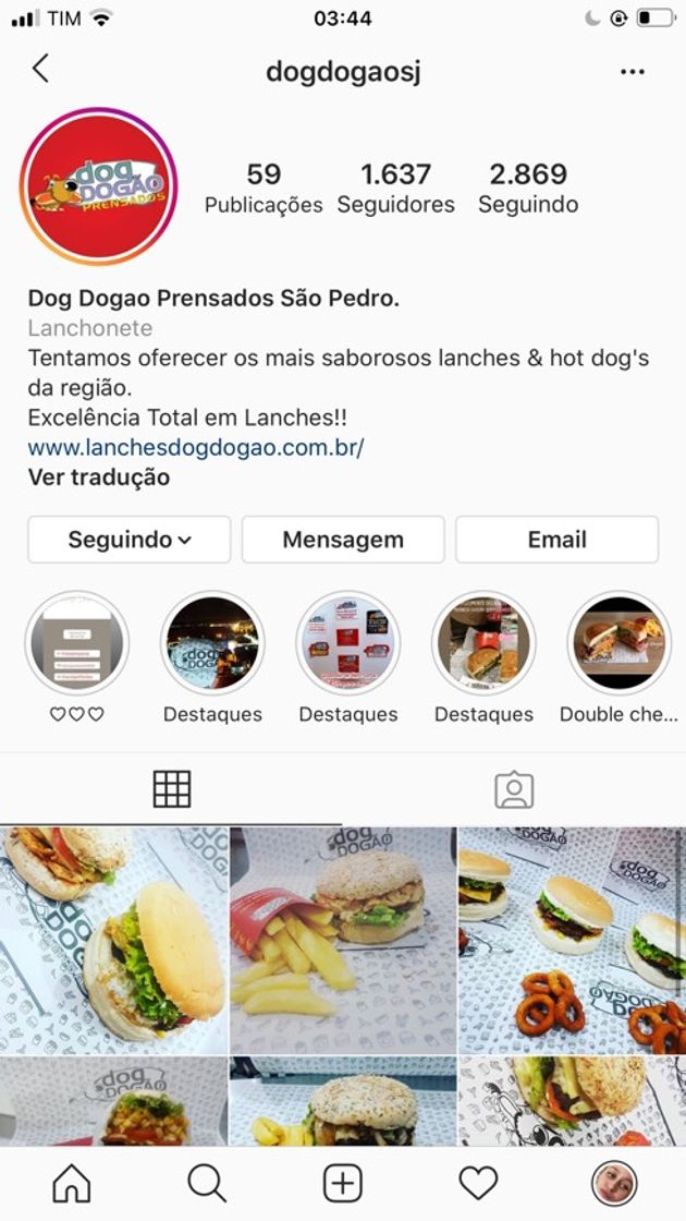 Restaurantes Dog Dogão Prensados